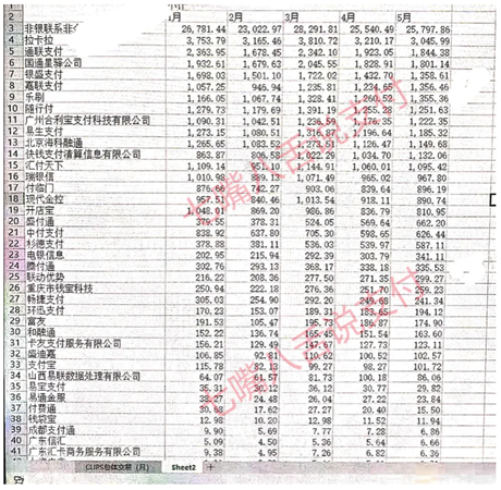 第三方支付市场群雄逐鹿，第一梯队格局初现