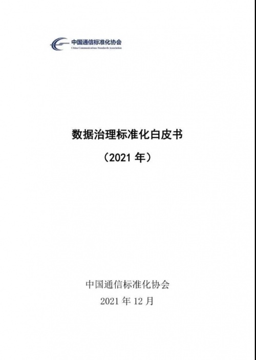 星环科技参编《数据治理标准化白皮书》，彰显行业影响力！