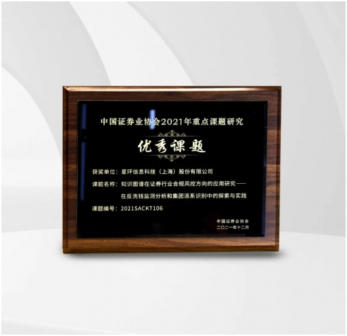 星环科技荣获中国证券业协会优秀课题奖，再添新荣誉！