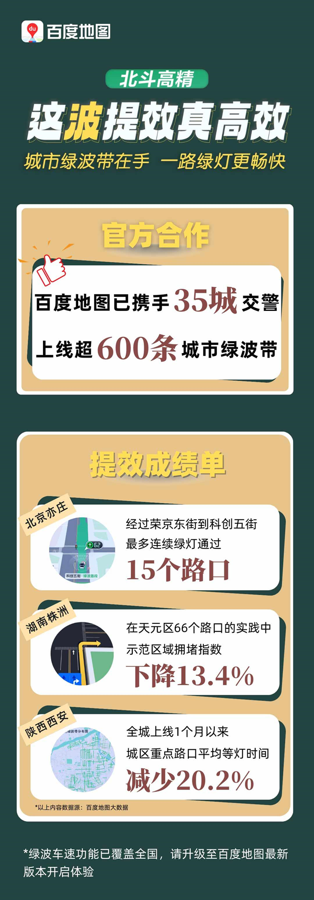 全国近3000区县超百万红绿灯倒计时，百度地图独家支持绿灯读秒