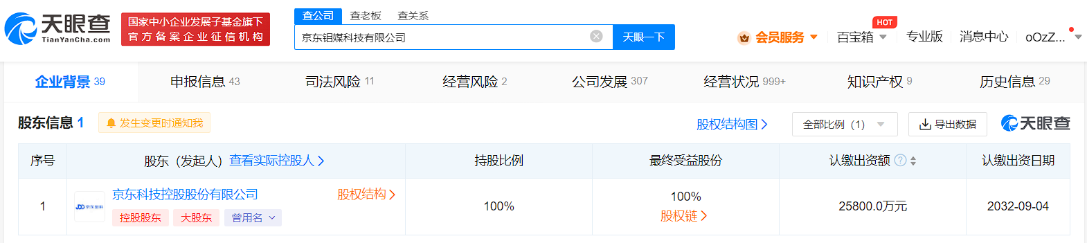 京东旗下数字营销品牌增资至2.58亿