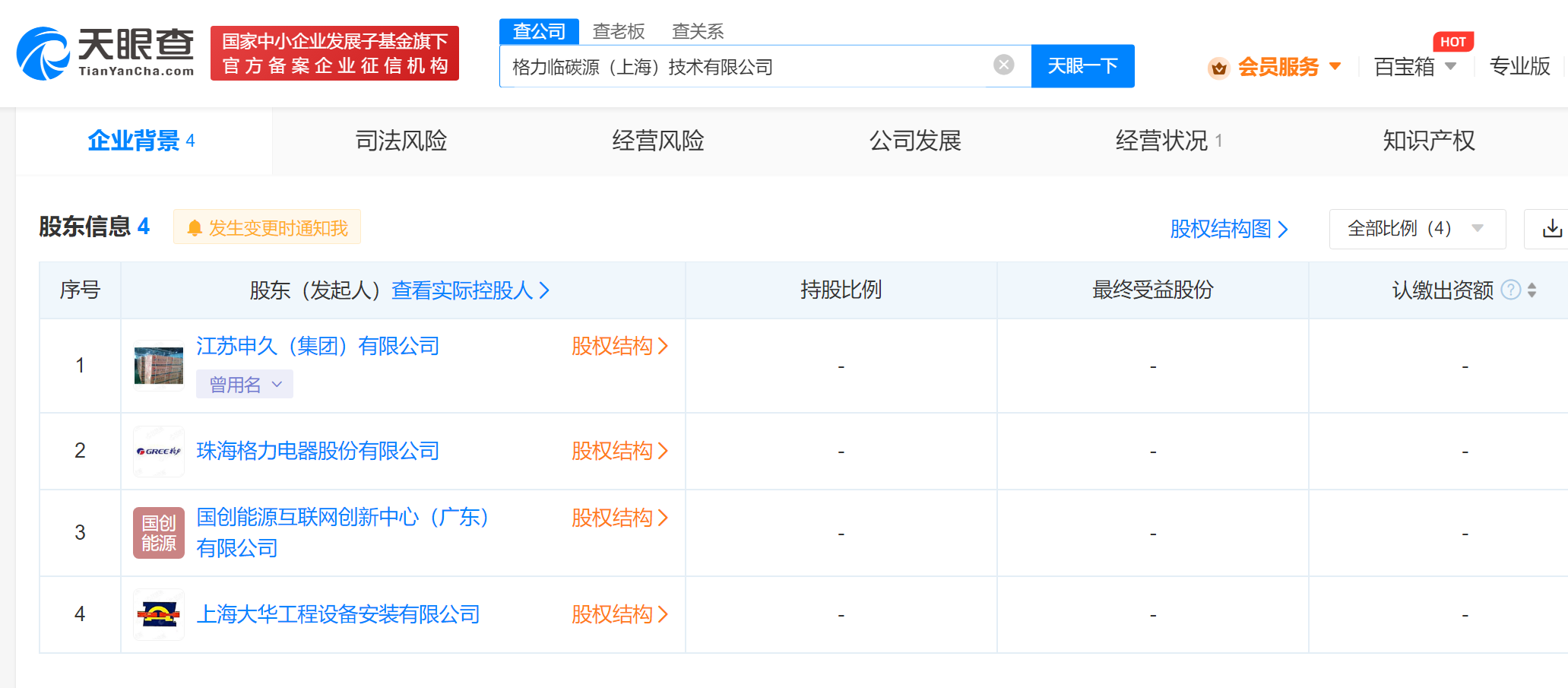 格力电器等成立临碳源技术公司