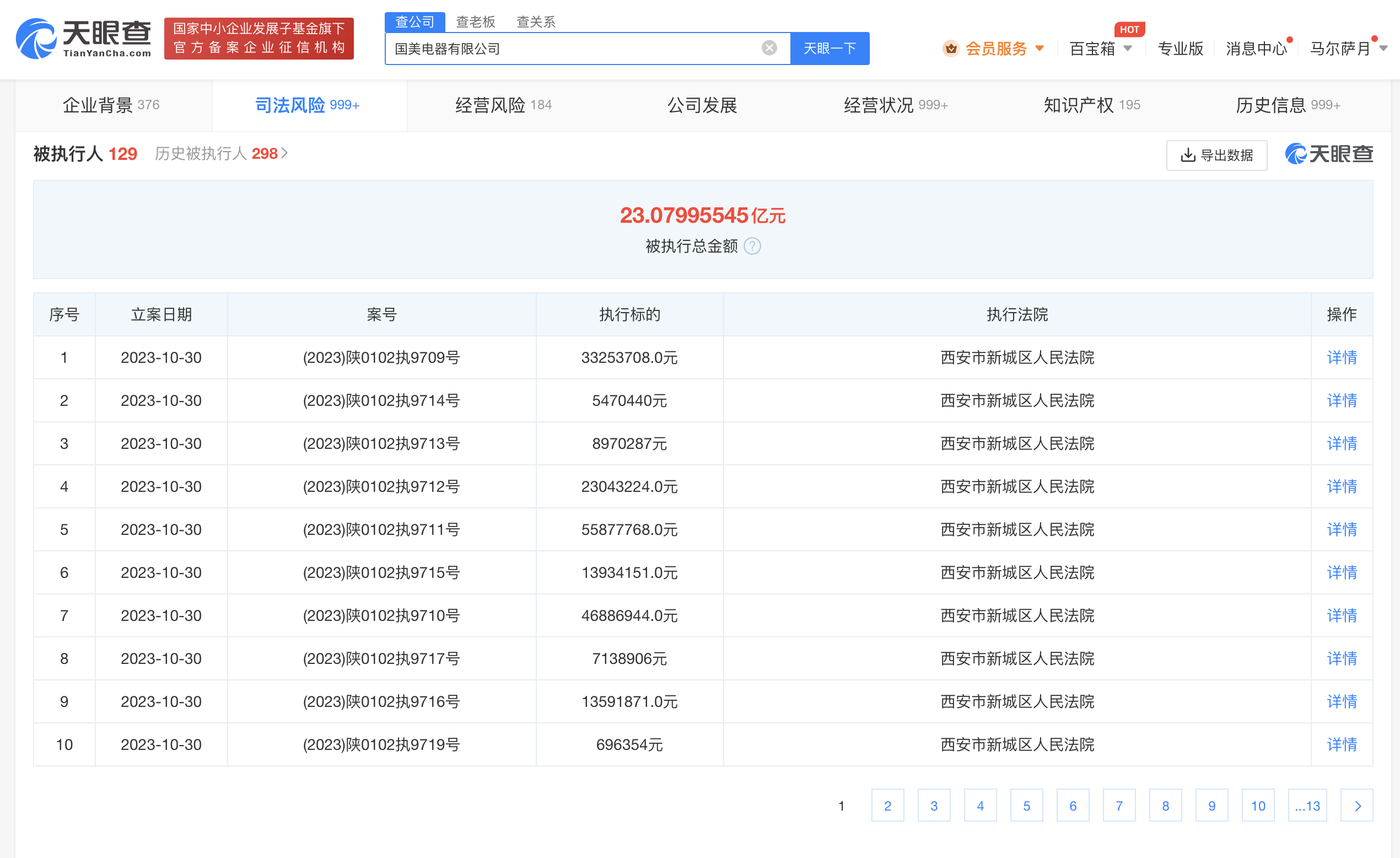 国美电器被强制执行2亿