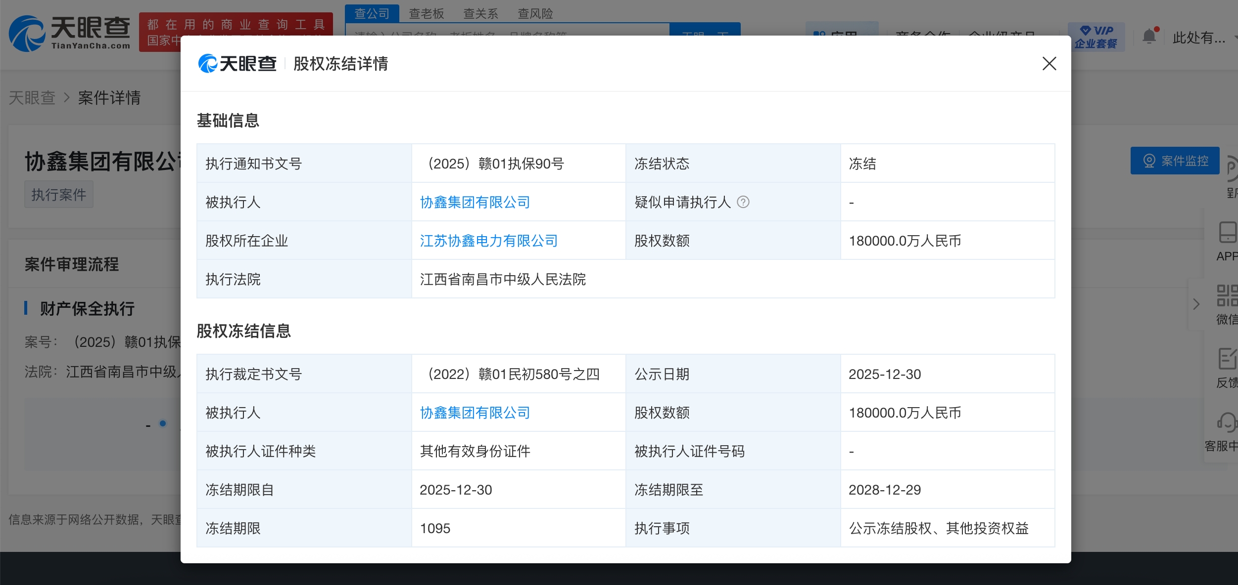 协鑫集团被冻结18亿股权