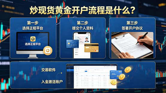 炒现货黄金开户流程是什么？四步解锁贵金属投资入场券
